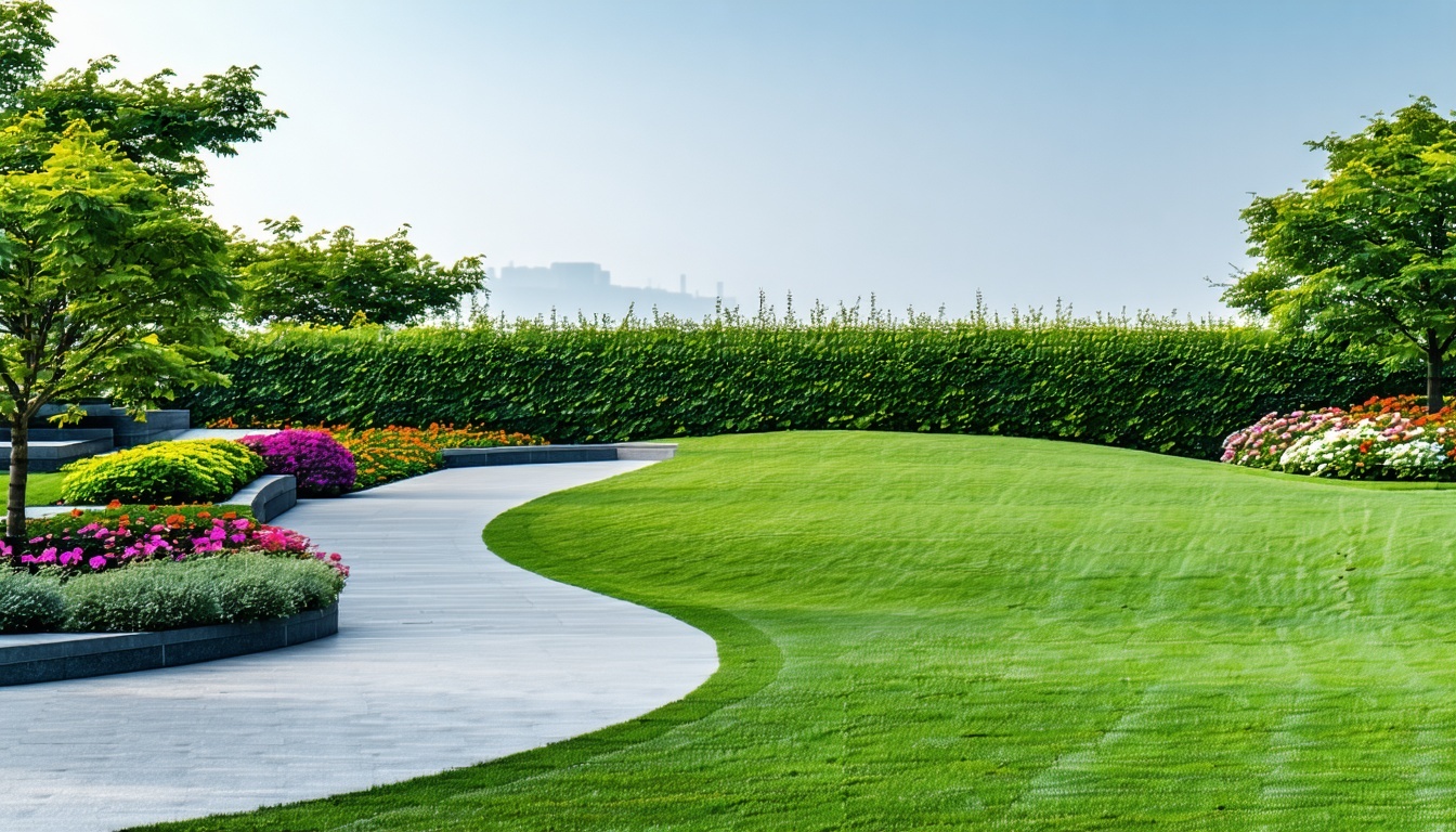 AI-generated landscaping mockup